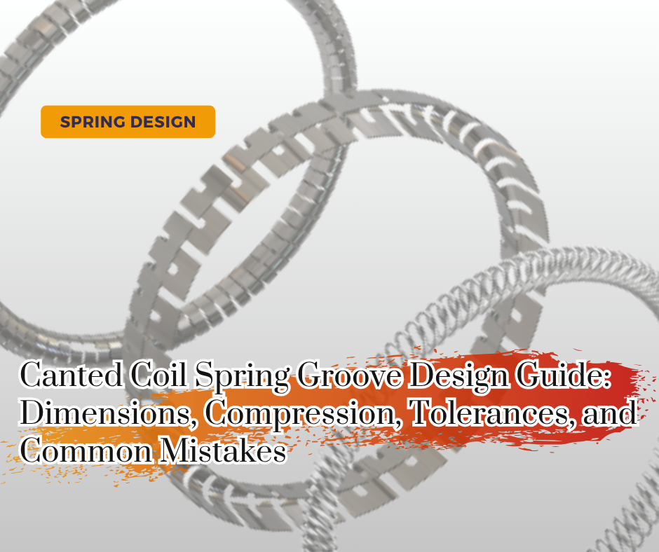 Canted Coil Spring Groove Design Guide: Dimensions, Compression, Tolerances, and Common Mistakes